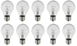 10 lampadine a incandescenza E27 da 60 W, trasparenti, prodotto di qualità