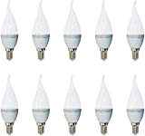 10-pezzi - 4164 - V-TAC - Lampadina LED Candela fiamma - Casquillo E14 - Potenza 4W (sostituisce 30 W) - ...