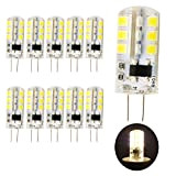 10 pezzi Lampadina 3W AC 220V G4 a LED Lampadina a luce Bianco caldo 3000K 20W-30W alogena equivalente Non dimmerabile