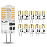 10 pezzi Lampadina LED G4 3.5W, Bianco Caldo 3000K, AC/DC 12V, 350LM, Angolo di visione 360°.