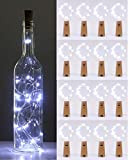 (16 pezzi) Luci per Bottiglia, kolpop Tappi LED a Batteria per Bottiglie, 2M 20LED Filo di Rame Led Decorative Stringa ...