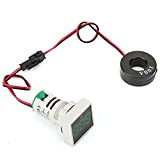 1PCS Indicatore Luminoso a LED Mini Misuratore di Corrente Digitale Display a LED Amperometro Lampada di Segnalazione Quadrata Rosso/Verde/Giallo/Blu/Bianco(verde)