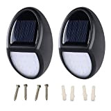 2 Pezzi Luce Solare LED Esterno, 10W Impermeabile IP 65 Applique Da Esterno, Per Giardino Corridoio Garage Parcheggio, Luci Da ...