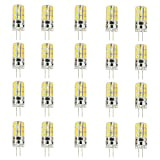 20 lampadine a LED G4, 3 Watt, luce bianca calda, 12 V, DC 24 x 2835 SMD G4, luce bianca ...