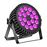 200W Faro Par LED RGBW+UV Luce da palcoscenico DMX luci dj Discoteca con display digitale a 25° LED Aotu/Sound/Padrone-schiavo controllo ...
