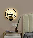 20W LED Il giro lampada a muro cervo Lampada da comodino Moderno Facile Dentro ferro acrilico Illuminazione da parete soggiorno ...