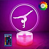 3D Ginnastica Luce Della Notte Lampada 7/16 Cambiamento di Colore LED USB Power Telecomando Kids Toys Gift Decor Decorazioni di ...