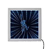 3D Infinity Mirror Tunnel Lampada, LED Mirror Light, Tunnel 3D Infinit y Mirror Light Cute Wall Decor Lights per Christmas ...