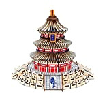 3D Puzzle 3D Wooden Puzzles Suitable for Children Teenagers And Adults-DIY Model Making Kits Traditional Chinese Ancient Architectural Models(Color:Nanjing Yuejiang ...