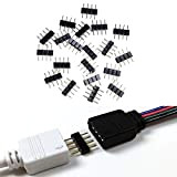 4 Pin Led Connettore, 4 Pin Rgb Connettori, 4 Pin Strisce Led Spina, Cavo Connettore Led Rgb Splitter, Per Strisce ...