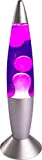 7even Lampada Lava Rakete, 35 cm, colore viola, stile retrò, pronta con spina
