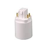 Adattatore per lampada a LED GX24Q a E27 lampadina attacco convertitore 4 pin