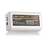 AFISC - Controller Varialuce Variatore di Luminosità Mi-Light 2,4G RGBW LED 12V 24V 6A 2.4GHz per Strisce di Luci RGB+W ...