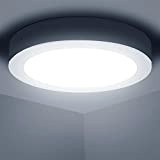 Aigostar Lampada da Soffitto LED Bagno, 12W Equivalente a 120W, alta luminosità, Plafoniera LED Soffitto 960LM 6500K Luce bianca fredda, ...