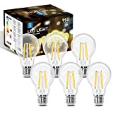 Aigostar Lampadina Vintage Edison LED E27 8W Equivalenti a 69W, Luce Calda 2700K, 950Lm, CRI＞80, A60 Stile Vintage Lampadine Decorativo, ...
