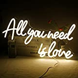 All You Need is Love Insegna al neon, Insegna al neon a LED per decorazioni per feste di matrimonio, insegne ...