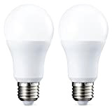 Amazon Basics - Confezione da 2 lampadine a LED, con attacco Edison E27, piccole, da 10 W (equivalenti a 75 ...