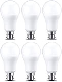 Amazon Basics - Confezione da 6 lampadine a LED, con attacco Edison B22, a baionetta, da 10,5 W (equivalenti a ...