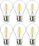 Amazon Basics - Confezione da 6 lampadine a LED, con attacco Edison E27, piccole, da 4,3 W (equivalenti a 40 ...