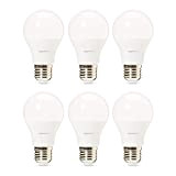 Amazon Basics - Confezione da 6 lampadine a LED professionali, con attacco Edison E27, piccole, equivalenti a 40 W, luce ...