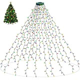 aneeway Catena Luminosa dell'albero di Natale 16x200cm 400 Leds 8 Modalità con Timer Impermeabile Decorative per Festa Compleanno Matrimonio Décor ...