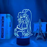 Anime Illusion 3D Lampada Gurren Lagann LED Light per la decorazione Regalo di compleanno Manga Night Yoko Littner Gurren Lagann-Touch ...