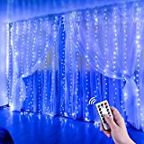 Anpro Tenda Luminosa USB Tenda Luci, Catena Luminosa Stringa Luci 3*3m, Lucine LED Decorative Adatto per Matrimoni, Feste, Giardino, Camera ...