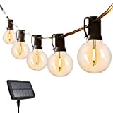 ANTING Ghirlanda di lampadine a energia solare, per esterni, lunghezza: 30 m, con 50+2 lampadine a LED, attacco G40, impermeabile, ...