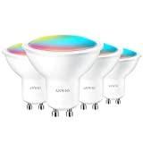 ANWIO GU10 Smart LED Lampadine Alexa, WiFi RGB 5W Equivalenti a 35W, 350LM,Compatibile con Alexa, Echo Dot ,Google Home, Lampada ...