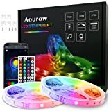 Aourow Striscia LED RGB 20M: Strisce LED per Sincronizzazione Musica con Controllo APP Bluetooth,Luce LED SMD5050 Cambio Colore con Telecomando ...