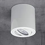 Apparecchio a plafone per illuminazione a plafone LED 7W bianco freddo Milano presa GU10 230V rotondo bianco lampada da soffitto ...