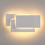 Applique da Parete Interno LED 12W Moderno LED Lampada da Parete 3000K Bianco caldo Lampada da Muro Perfetto per Camera ...