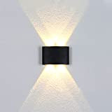 Applique da Parete LED Moderno 12W 1200LM ANMECS Lampada da Parete Impermeabile, Lampada a Muro Interno Esterno per Soggiorno Camera ...