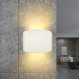 Applique da parete per esterno/interno bianco moderno, lampada da parete con tecnologia di durata registrata "FUMATECH", lampada da parete LED ...