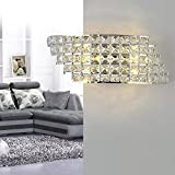 Applique, lampada da parete a LED, in cristallo, moderna, stile barocco, design creativo, decorativa, per camera e soggiorno