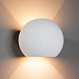 Applique lampada parete muro palla sfera gesso LED G9 doppia emissione luce ingresso soggiorno negozio ufficio 230V