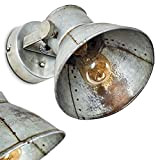 Applique Svanfolk, in metallo in acciaio grigio/acciaio inox, 1 luce, con faretto orientabile, 1 lampadina E27, max. 25 W, design ...