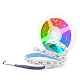 Arotelicht RGBW Striscia LED 5M, 5050SMD 300leds 12V Multi-Colored Tape Lights, per Interne, Cucina, Camera, Sala (5M 24V, RGB+Cool white)