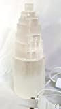 Artigianato Lampada Selenite Circa h 20 cm