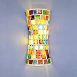 Artpad Moderna lampada da parete in vetro colorato stile Bohemia LED (33cm) UP e Down Double Light per scale Camera ...
