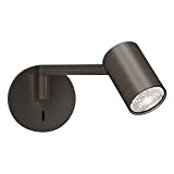 Astro Ascoli 1286067 - Luce da lettura per interni (bronzo) LED GU10 – compatibile con lampadina intelligente, progettata in Gran ...
