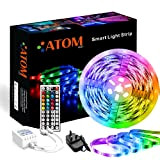 ATOM LED Luci Striscia LED, 5M (16.4ft) RGB LED Strisce Luminose 12V 5050 LED 300LEDs Nastro Luci, Cambia Colore LED ...