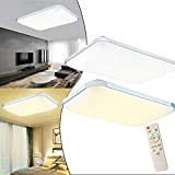 Aufun Plafoniera LED dimmerabile 72 W lampada da soffitto con telecomando, lampada per camera da letto, cameretta dei bambini, cucina, ...