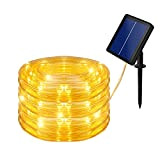Augot Luci Solari Esterno,10M 100 LED Catena Tubo Luminoso LED Solare,8 modalità Luce Corda PVC Stringa Impermeabile Stringa Luci LED ...