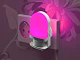 AURA Glow cambia colore spina luce notturna led luce di sicurezza con sensore automatico di luce diurna