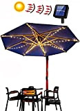 AWJ Palo per ombrellone, luci a Corda per ombrellone Solare Impermeabile da Esterno, luci per ombrelloni Luminosi da Spiaggia, luci ...
