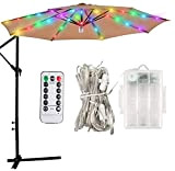 AWJ Palo per ombrellone, luci per ombrelloni, luci per ombrellone da Giardino, luci per ombrelloni, luci per Corde da Spiaggia ...