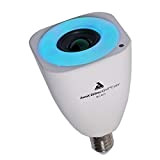 AwoX StriimLIGHT Color SLC-B13 Lampadina LED con Speaker 13W Bluetooth Integrato, Bianco/Nero/Argento, standard