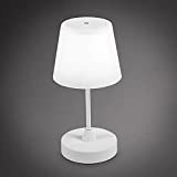 B.K.Licht Lampada da tavolo LED ricaricabile, Luce da comodino dimmerabile su 3 livelli, Lampada da esterno a batteria, Lampada da ...