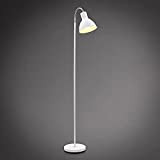 B.K.Licht Lampada da terra, piantana elegante con paralume orientabile, altezza 1.450mm, adatta per 1 lampadina E27 non inclusa, interruttore a ...